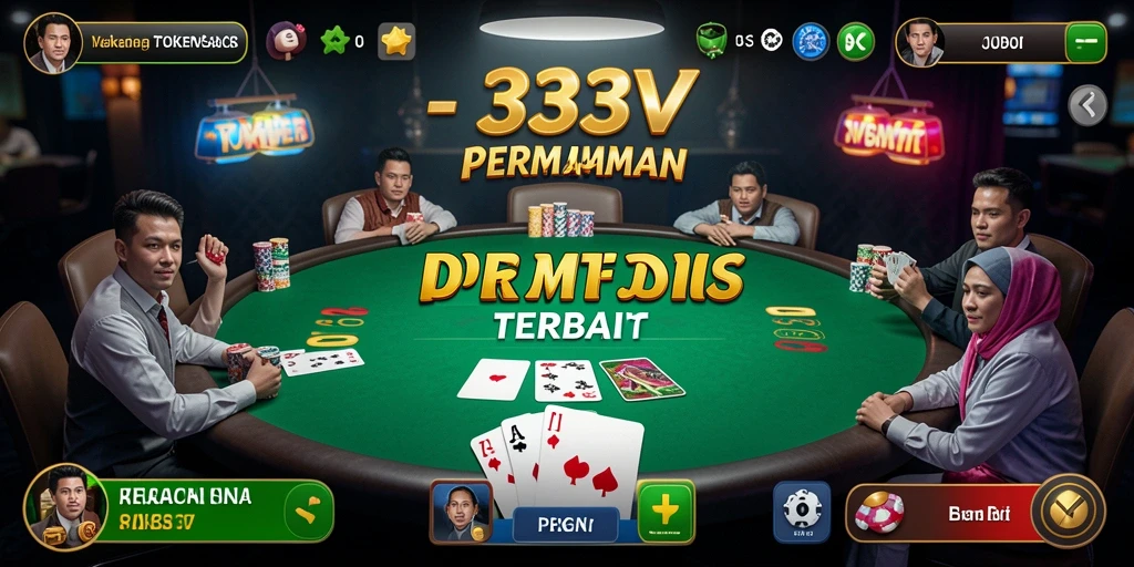 Screenshot gameplay Poker yang seru di 333V.