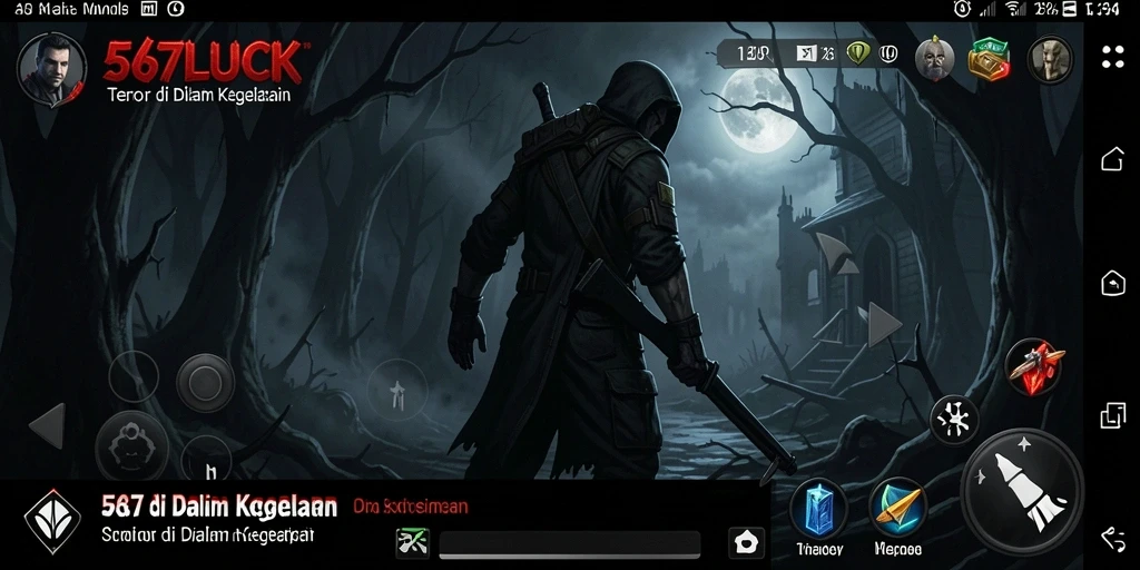 Gameplay menegangkan dalam kegelapan yang mencekam.