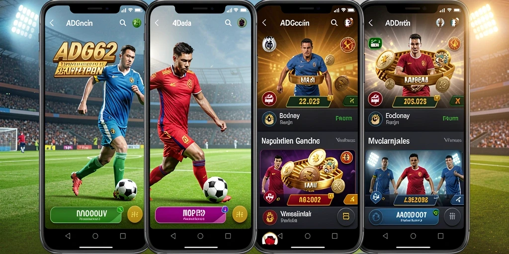Tampilan gameplay ADG62 dengan taruhan olahraga menarik.