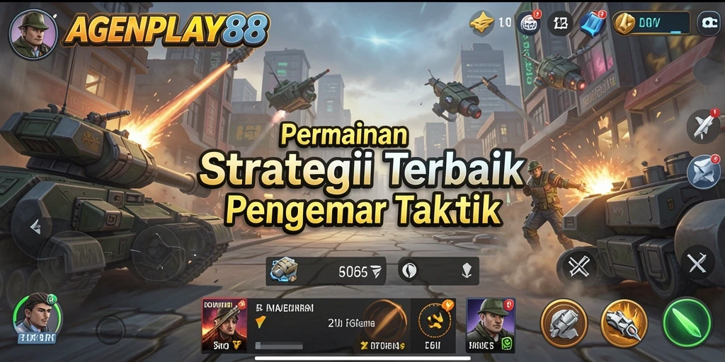 Tangkapan layar AGENPLAY88 menampilkan aksi strategi yang intens.