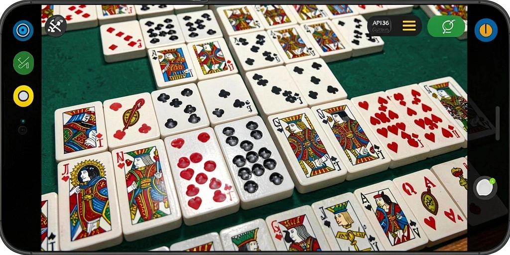 Tampilan menarik dari gameplay menyerbu dalam permainan Domino.