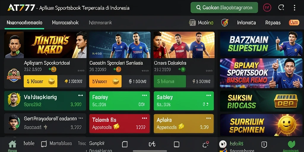 Tampilan gameplay AT777 menampilkan taruhan olahraga yang menarik dan interaktif.