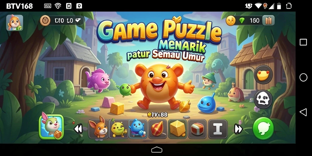 Gameplay menarik dan grafis cerah dari BTV168 saat menyelesaikan teka-teki.