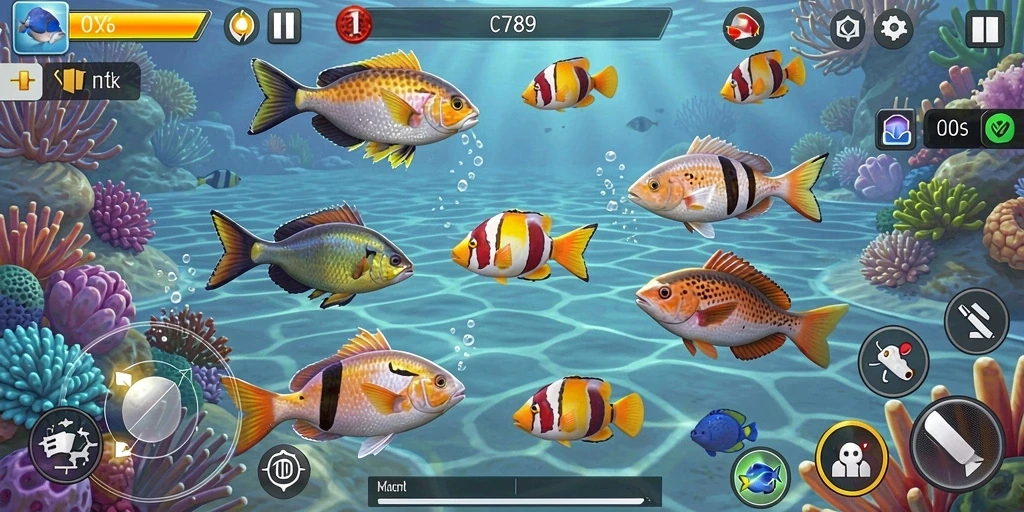 Gameplay seru C789 menembak ikan dengan berbagai senjata.