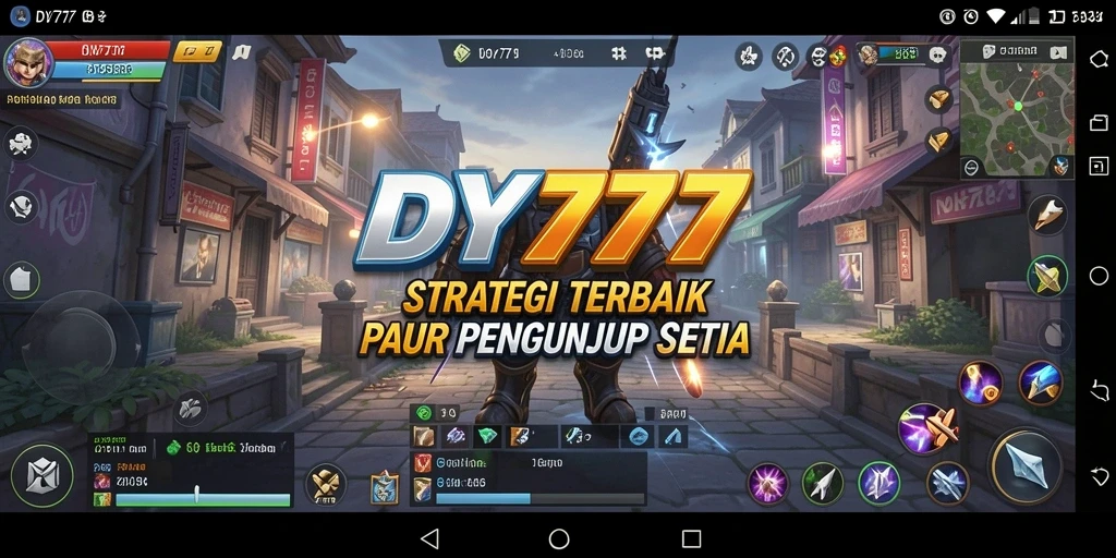 Tampilan dinamis gameplay strategi dalam DY777.