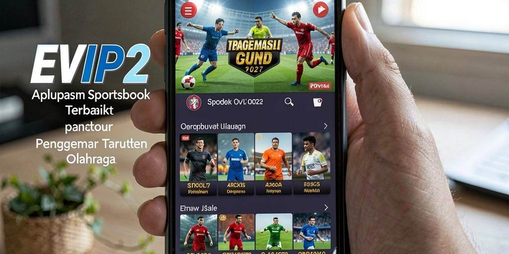 Tampilan menarik dari gameplay aplikasi Sportsbook EVIP2.