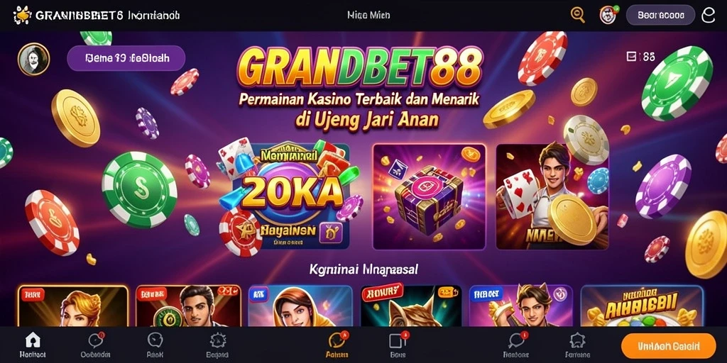 Tampilan gameplay Kasino yang menyenangkan di GRANDBET88.