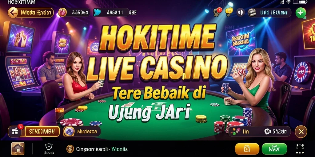 Tampilan gameplay HOKITIME yang mendebarkan dengan dealer langsung.