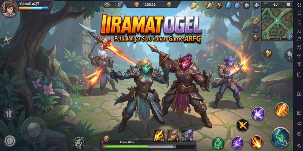 Tampilan gameplay mendebarkan dalam IRAMATOGEL, penuh aksi dan strategi.