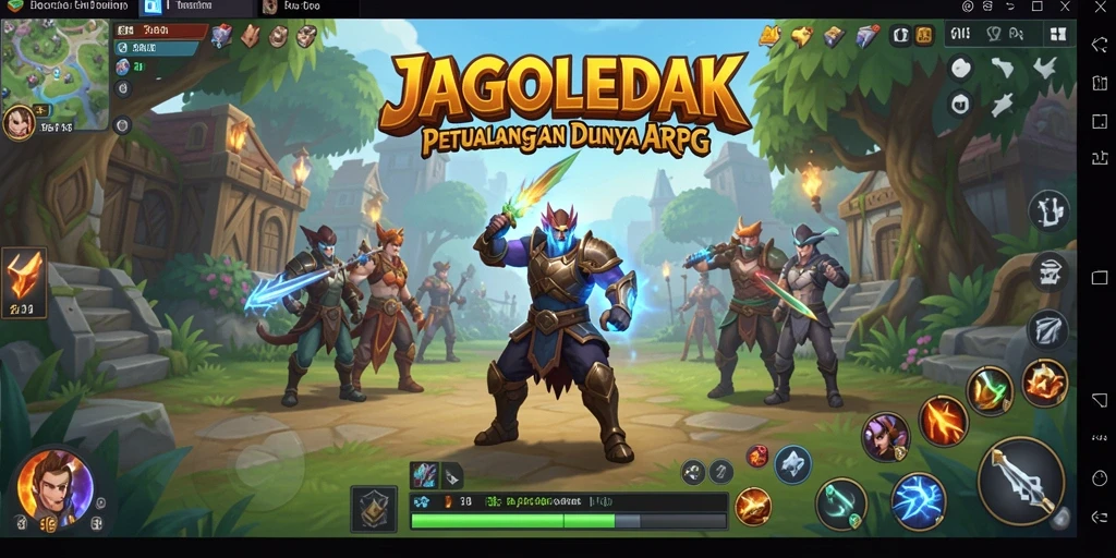 Screenshot menampilkan aksi seru dalam gameplay ARPG JAGOLEDAK.