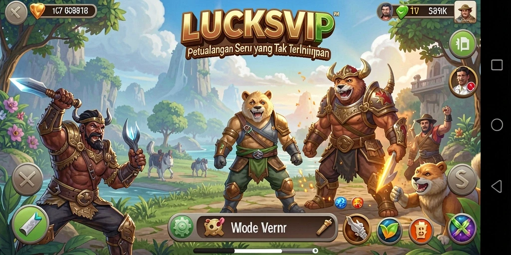 Tampilan gameplay menakjubkan di LUCKSVIP dengan aksi petualangan seru.