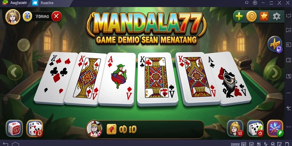 Tampilan gameplay seru dari MANDALA77 dengan aksi domino yang menarik.
