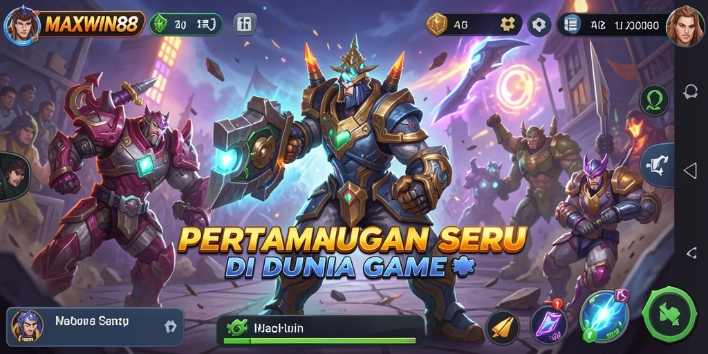 Tampilan gameplay seru dan mendebarkan dari MAXWIN88.