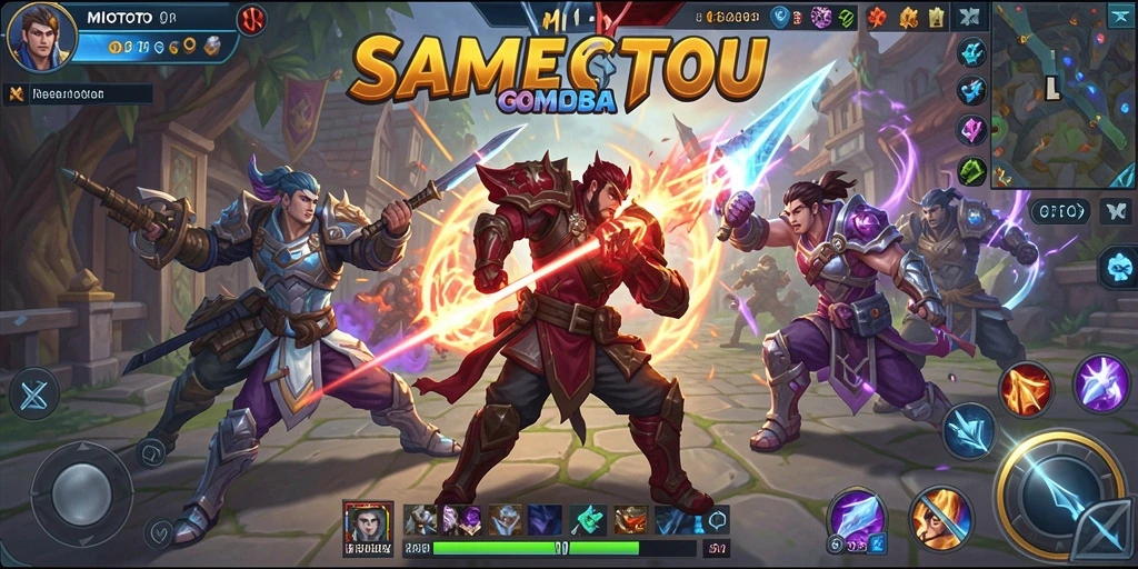 Tampilan gameplay MOBA yang seru di MIOTOTO.