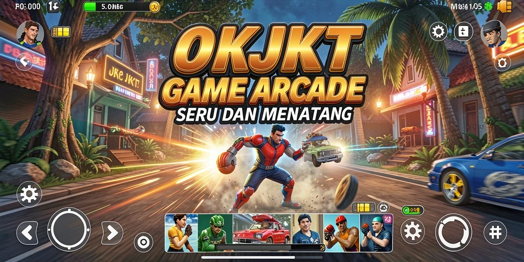 Tampilan gameplay seru dari OKJKT yang menantang.