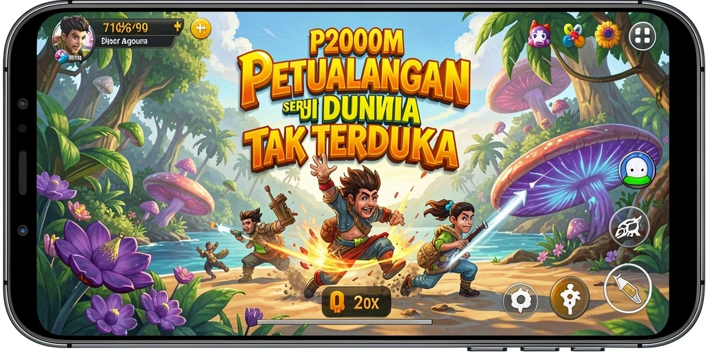 Tangkapan layar P200M menunjukkan eksplorasi menakjubkan dalam petualangan yang seru.