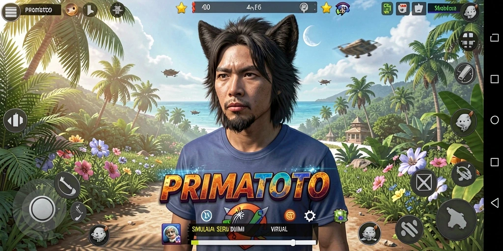 Tampilan gameplay menarik dari PRIMATOTO yang penuh aksi.