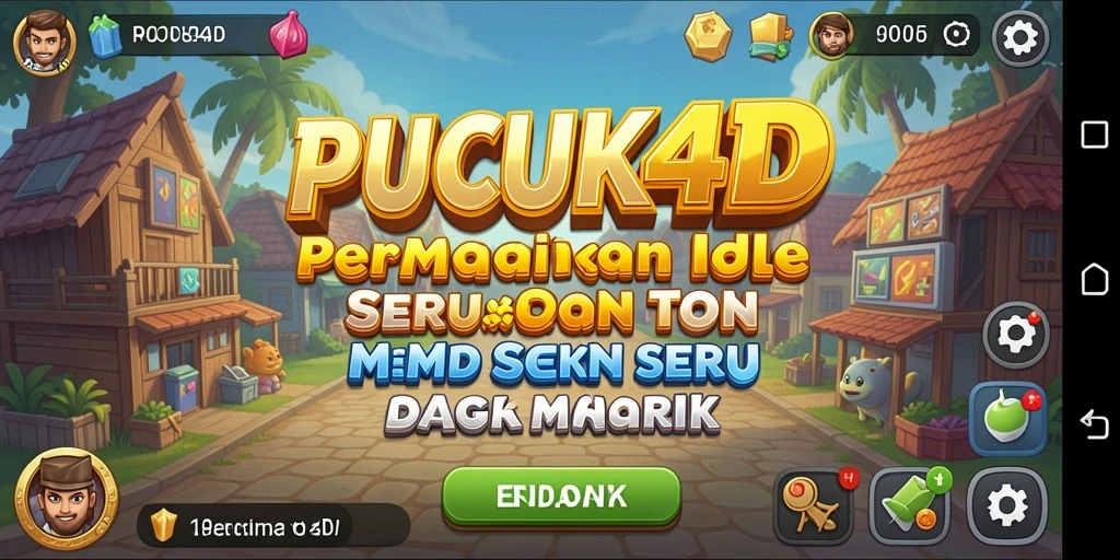 Tampilan gameplay seru dan menarik dari PUCUK4D yang penuh warna.