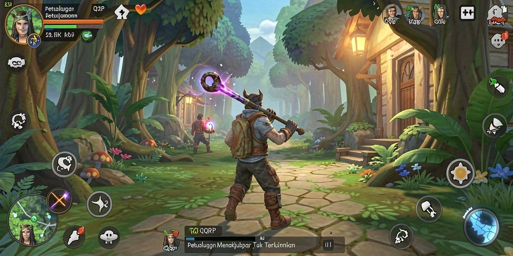Tampilan gameplay QQRP yang penuh petualangan dan tantangan menarik.
