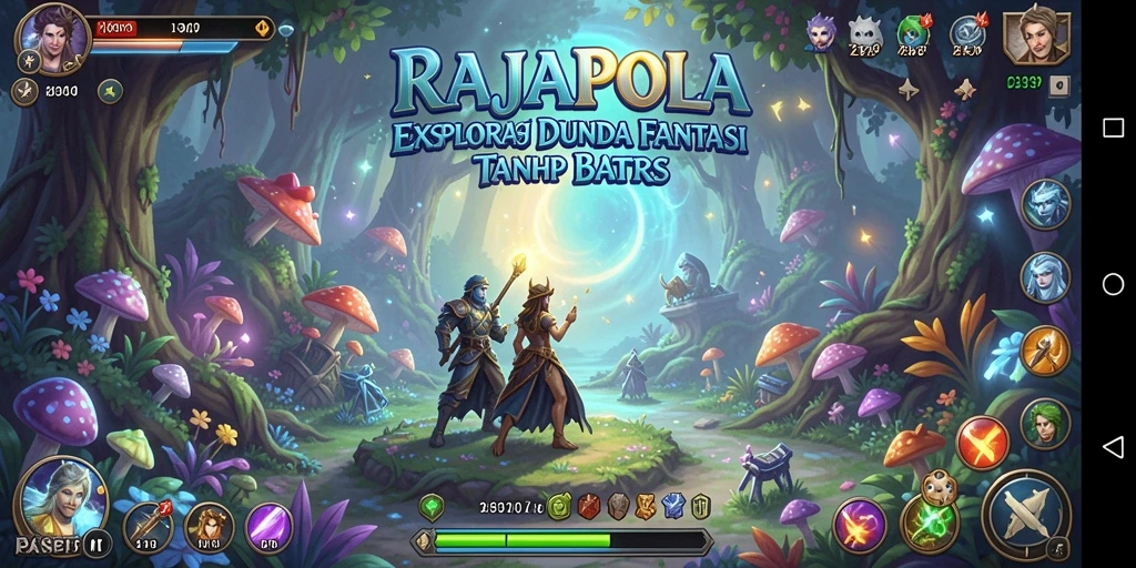 Screenshot gameplay RAJAPOLA yang menampilkan dunia terbuka yang menakjubkan.