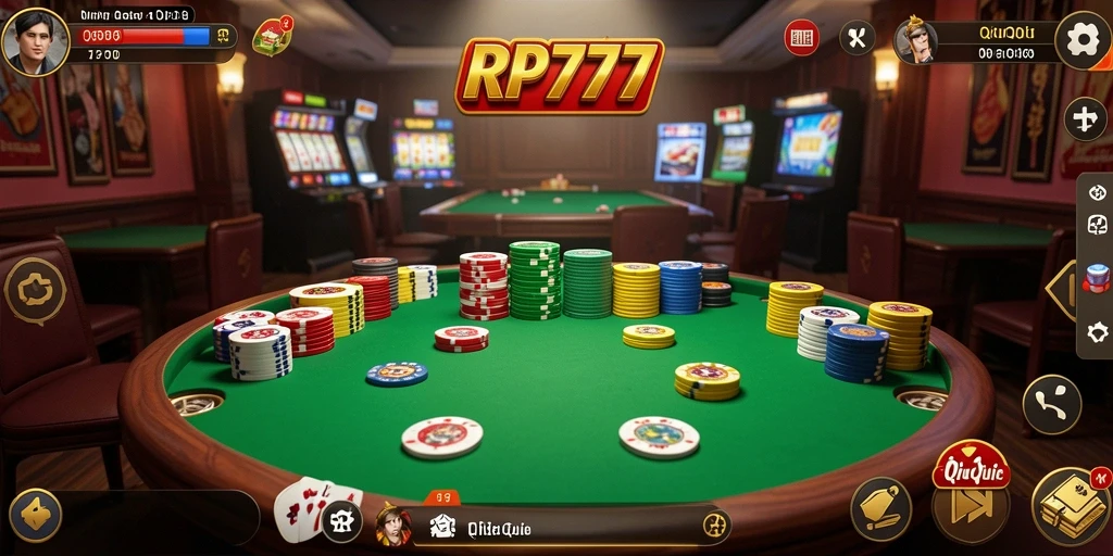 Tampilan gameplay QiuQiu di RP777 yang seru dan menarik.