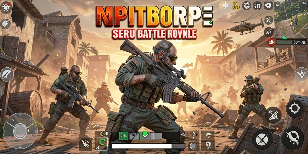 Gameplay RPRPRP yang intens dalam mode Battle Royale.