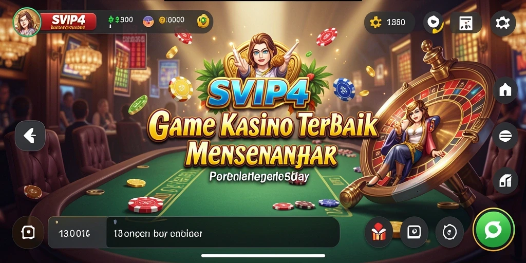 Tampilan gameplay yang menegangkan di SVIP4 dengan berbagai permainan Kasino.