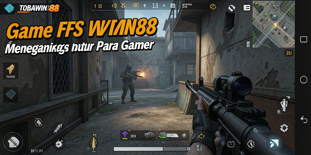 Screenshot gameplay TOBAWIN88 menampilkan intensitas pertempuran FPS.