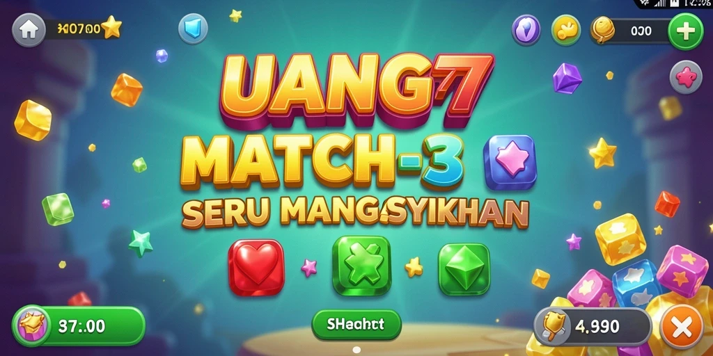 Tampilan gameplay UANG77 yang seru dan penuh warna.