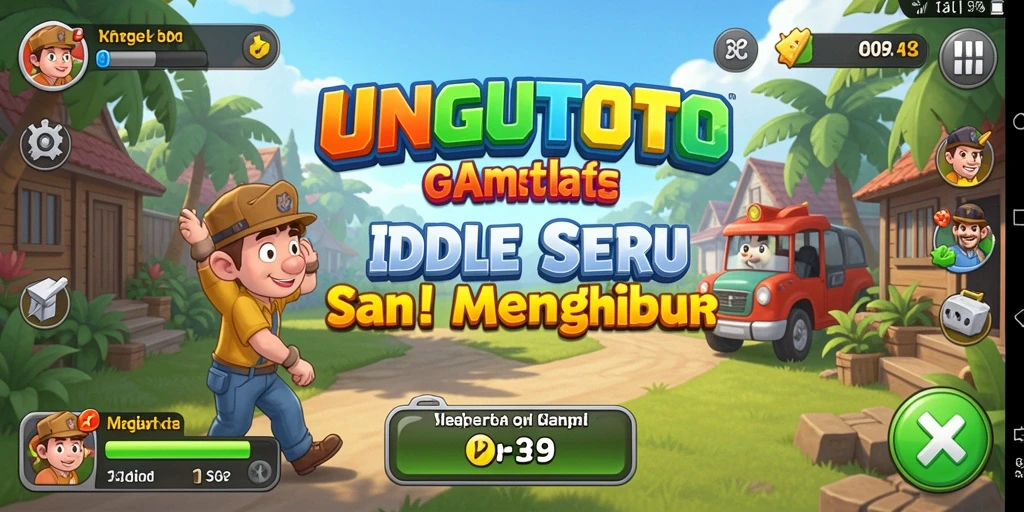 Screenshot gameplay UNGUTOTO yang menunjukkan mekanisme Idle yang menarik.