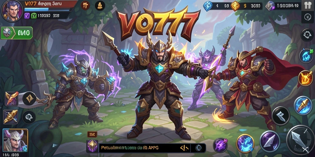 Screenshot gameplay VO777 menampilkan aksi seru dalam pertempuran ARPG.