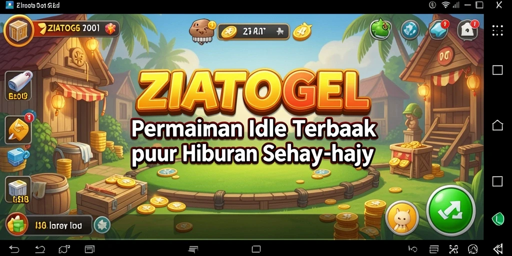 Tampilan gameplay ZIATOGEL yang menarik dan interaktif.